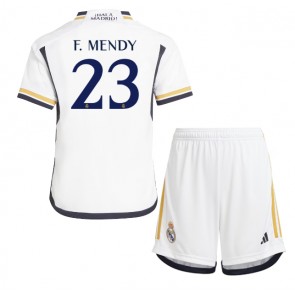 Real Madrid Ferland Mendy #23 Domaci Dres za Dječji 2023-24 Kratak Rukavima (+ kratke hlače)